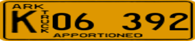 Trailer License Plate